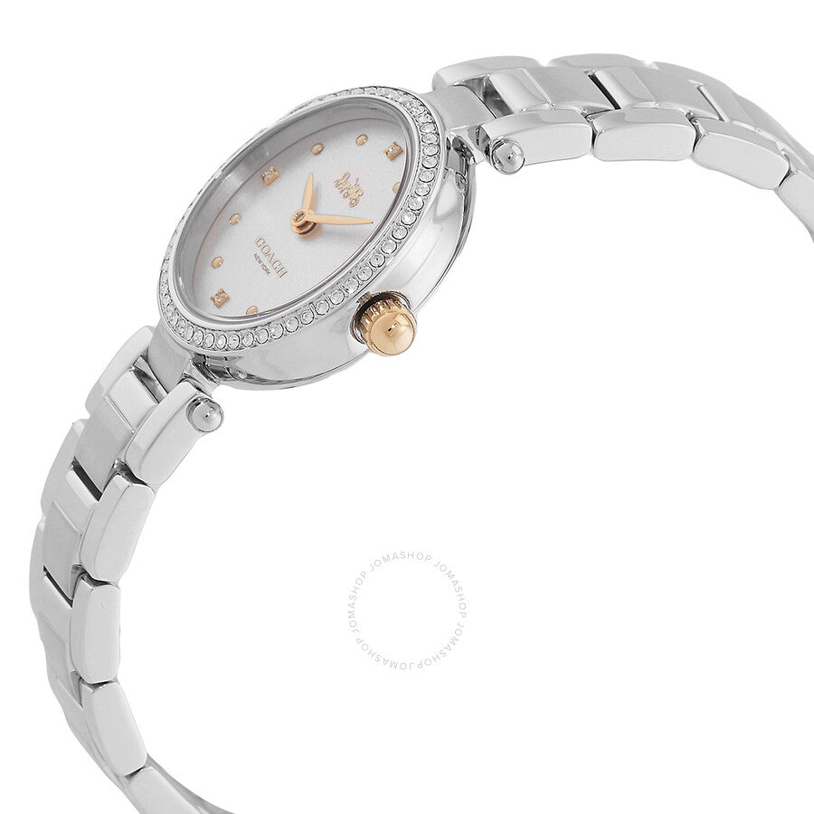 Coach Park Quartz Crystal Silver White Ladies Watch 14000092 - Dawson Watches #2