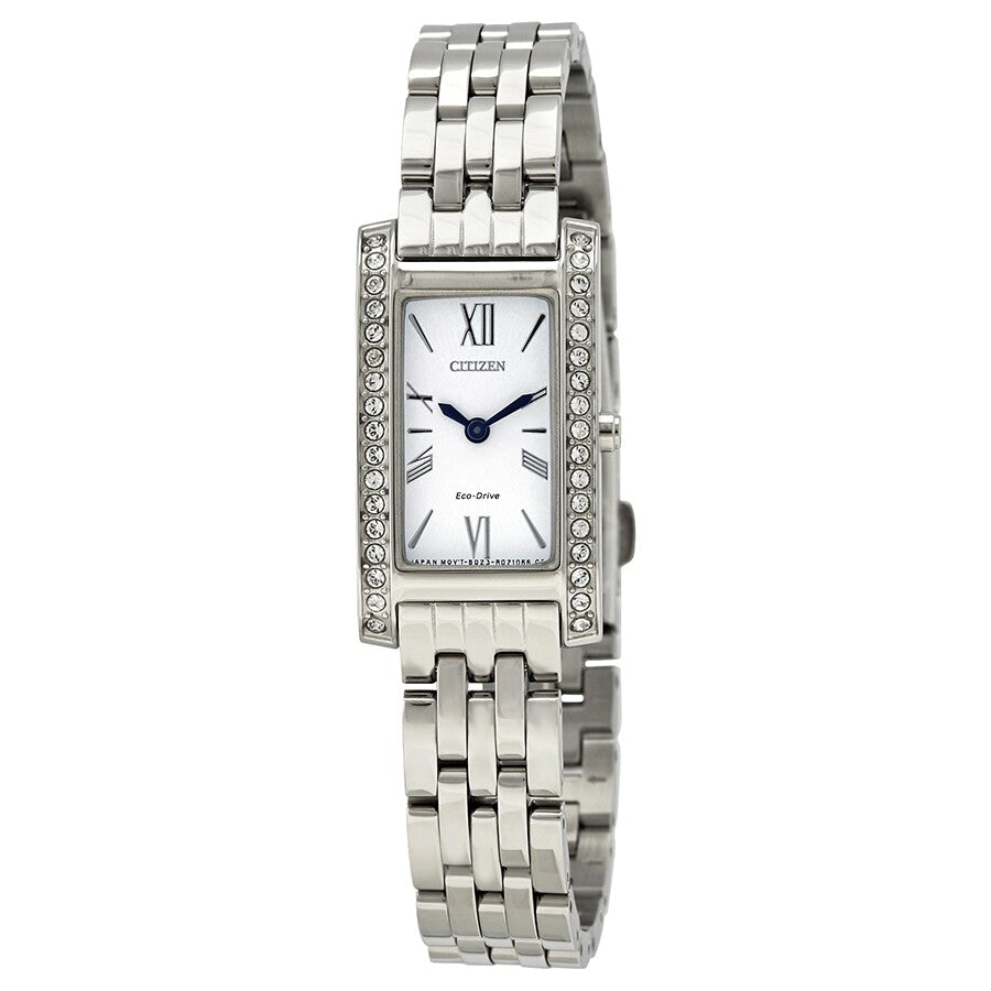 Citizen Silhouette Crystal White Dial Ladies Watch EX1470-51A - Dawson Watches