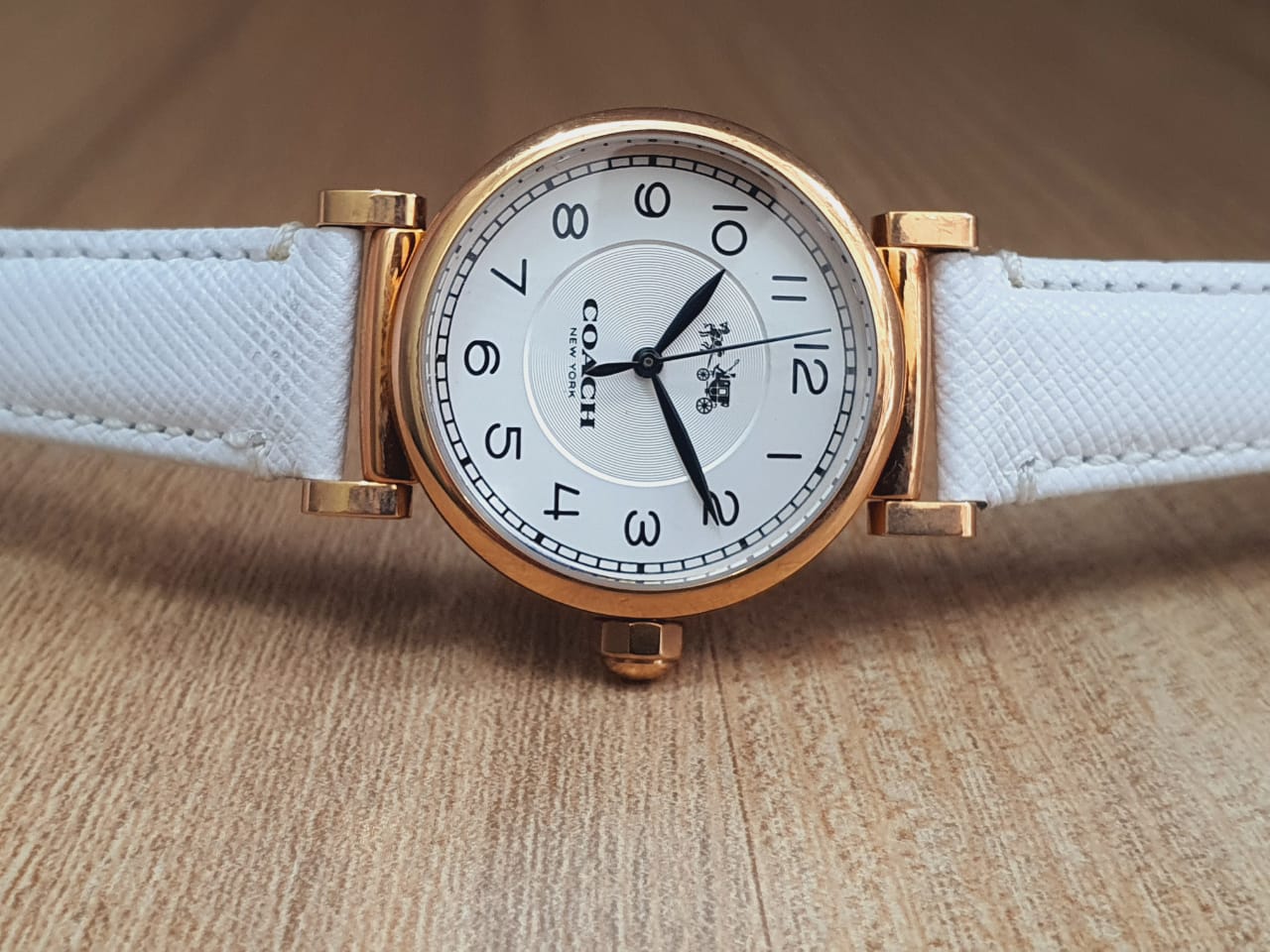 Coach Madison White Leather Strap Women's Watch 14502408 - Dawson Watches #4