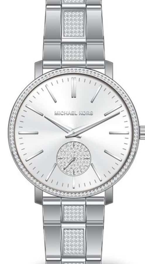 Michael Kors Jaryn Pave Silver Tone Women's Watch MK3600 - Dawson Watches