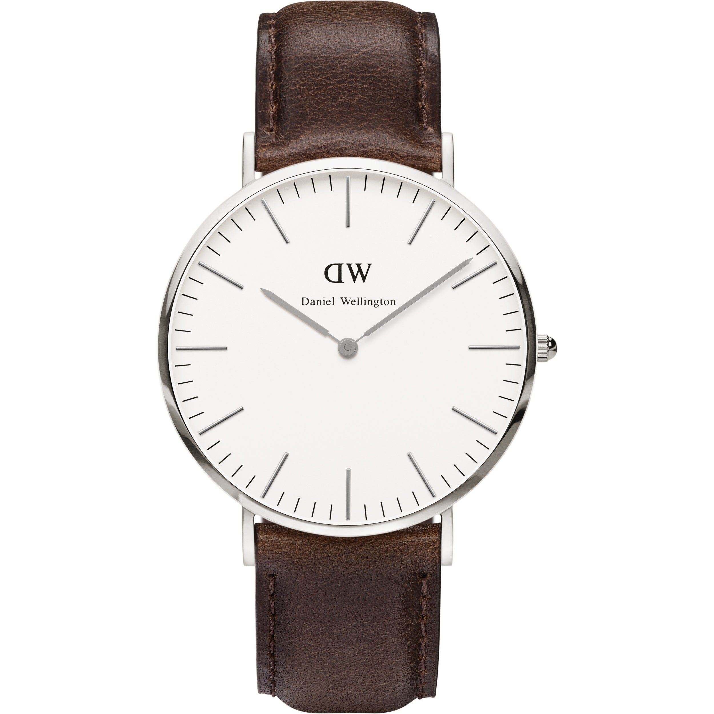 Daniel Wellington White Classic Bristol 40mm Men's Silver Watch DW00100023 - The Watches Men
