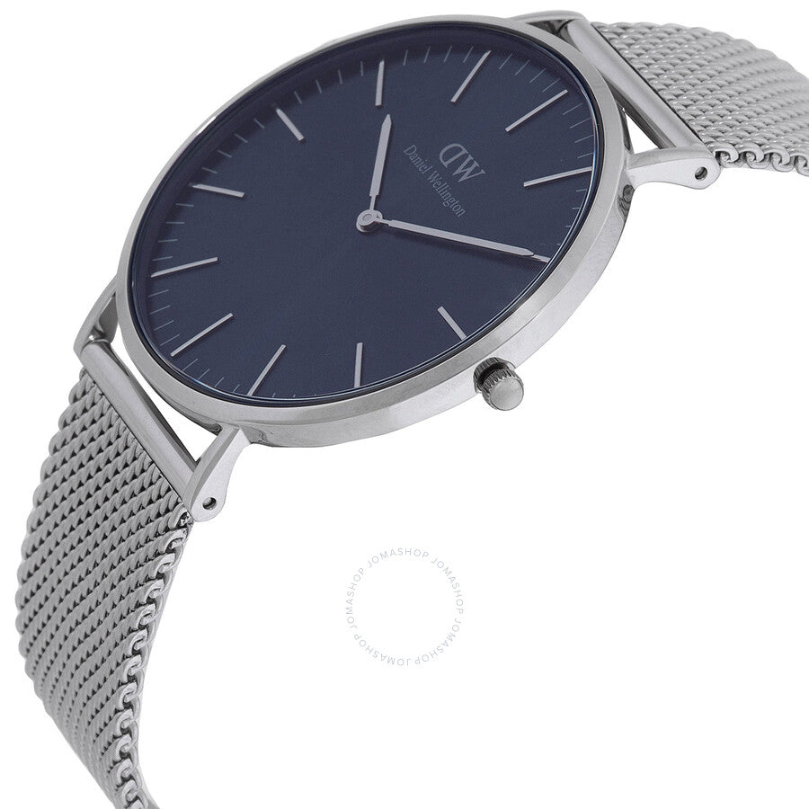 Daniel Wellington Classic Mesh Arctic Quartz Blue Dial Men's Watch DW00100628 - The Watches Men & Co #2