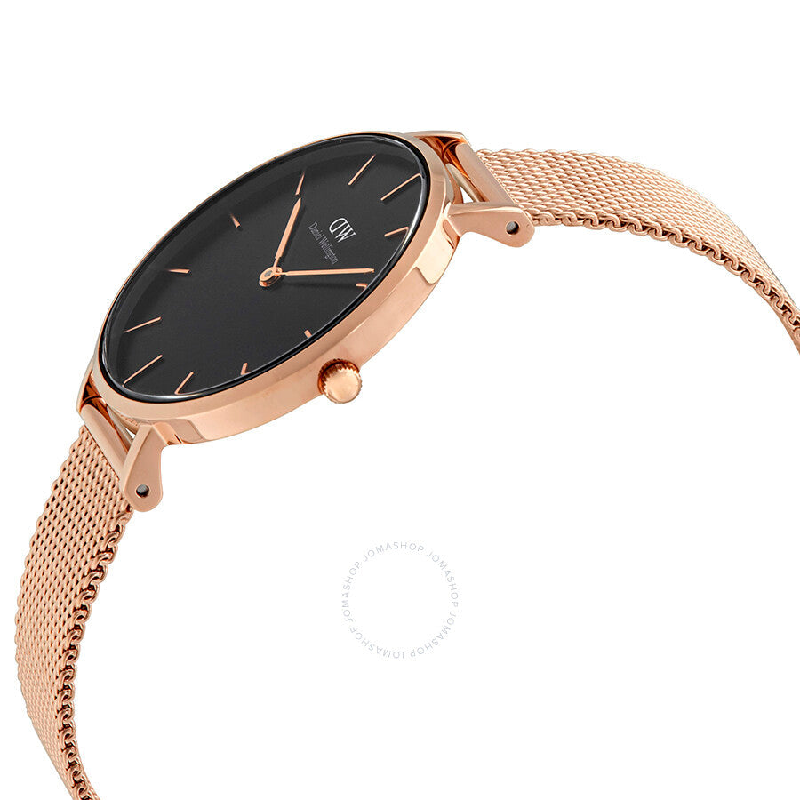 Daniel Wellington Classic Petite Melrose Black Dial Ladies Watch DW00100161 - Dawson Watches #2