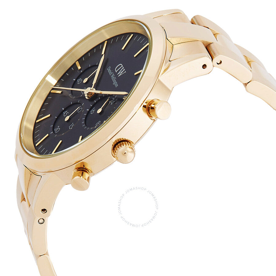 Daniel Wellington Iconic Chronograph Quartz Black Dial Watch DW00100641 - Dawson Watches #2