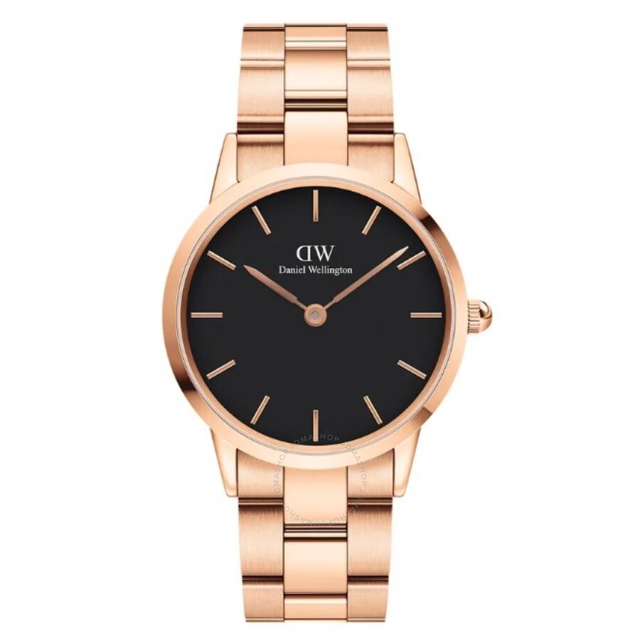 Daniel Wellington Iconic Link Quartz Black Dial Watch DW00100210 - Dawson Watches