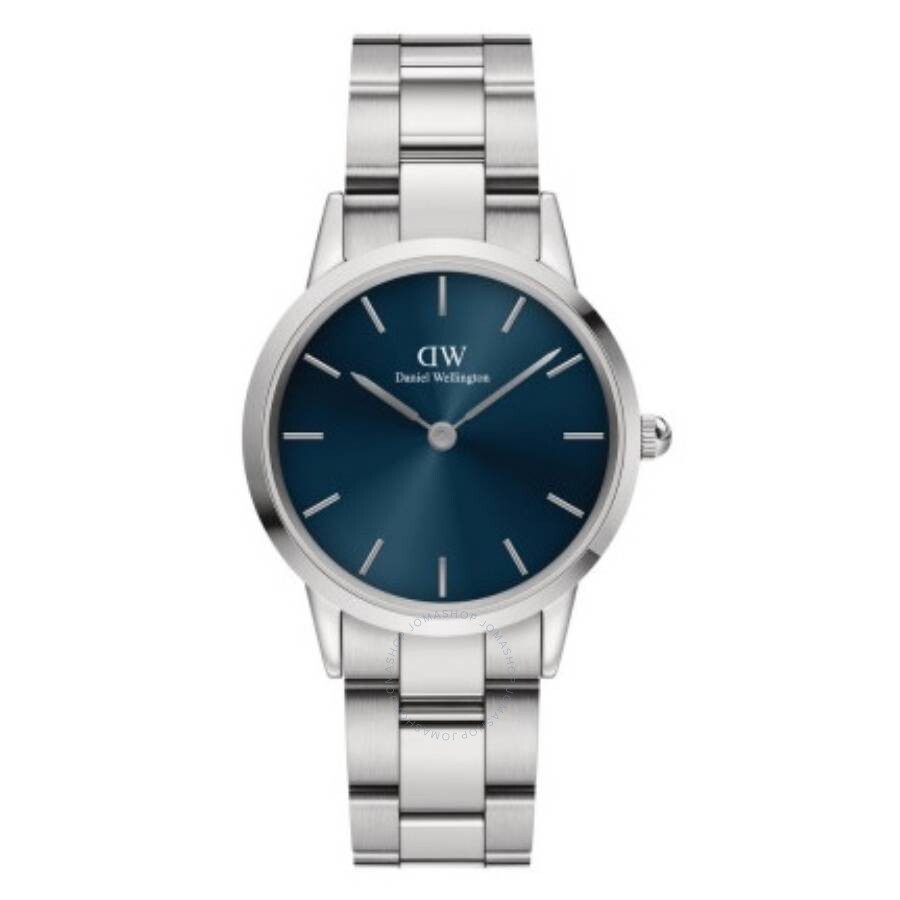 Daniel Wellington Iconic Link Quartz Blue Dial Ladies Watch DW00100459 - Dawson Watches