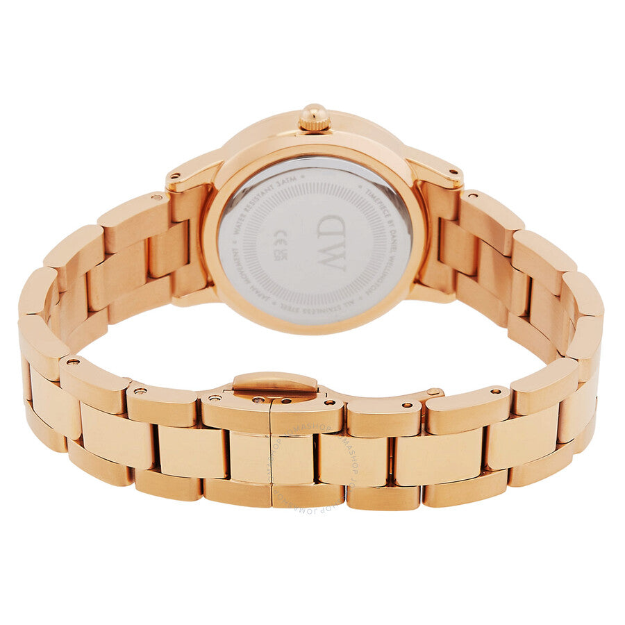 Daniel Wellington Iconic Link Rose Gold-tone Dial Ladies Watch DW00100401 - Dawson Watches #3