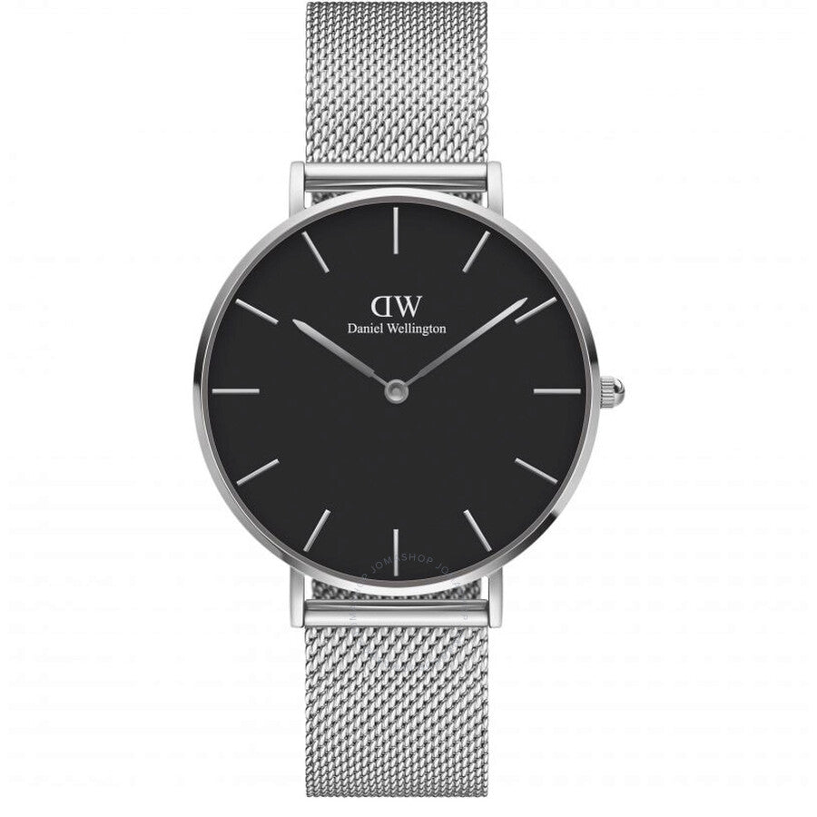 Daniel Wellington Petite 36 Sterling Quartz Black Dial Unisex Watch DW00100304 - Dawson Watches