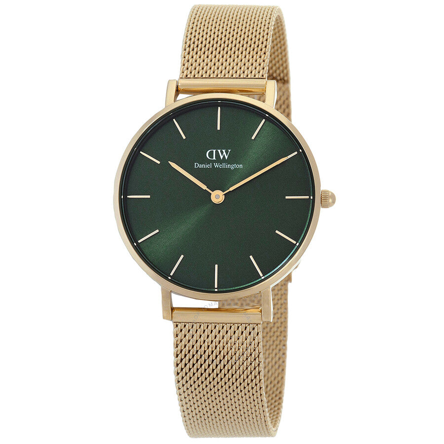 Daniel Wellington Petite Quartz Green Dial Ladies Watch DW00100480 - Dawson Watches