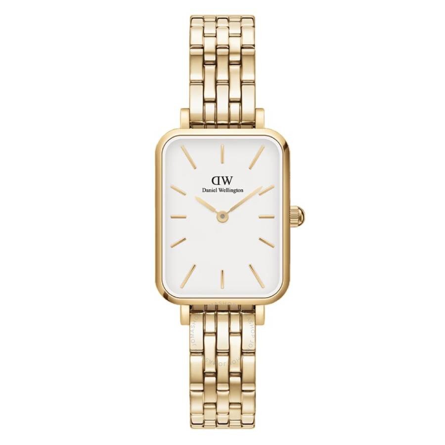 Daniel Wellington Quadro Quartz Eggshell White Dial Ladies Watch DW00100622 - Dawson Watches