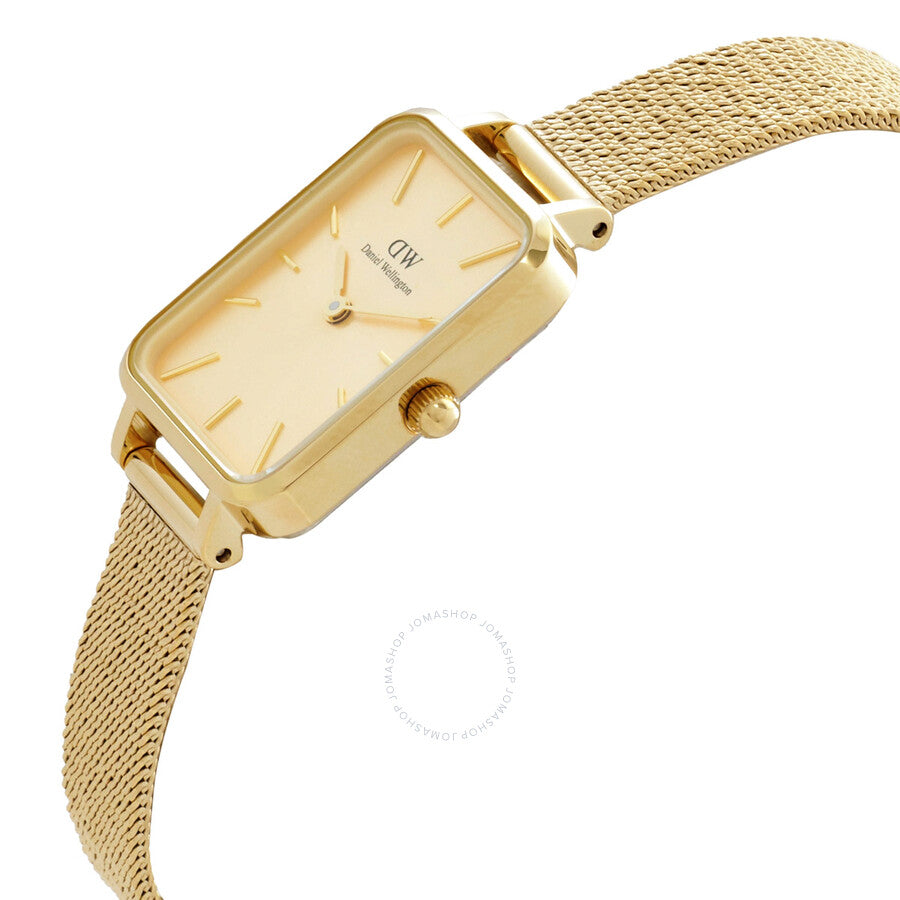 Daniel Wellington Quadro Quartz Gold Dial Ladies Watch DW00100485 - Dawson Watches #2