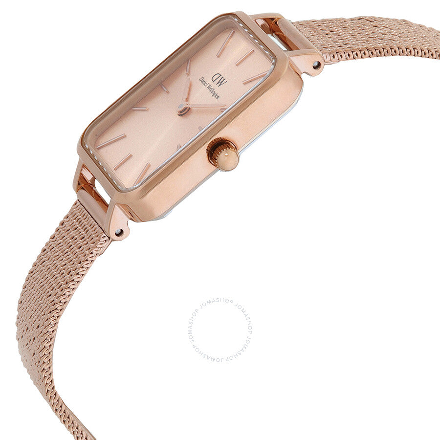 Daniel Wellington Quadro Quartz Rose Gold Dial Ladies Watch DW00100484 - Dawson Watches #2