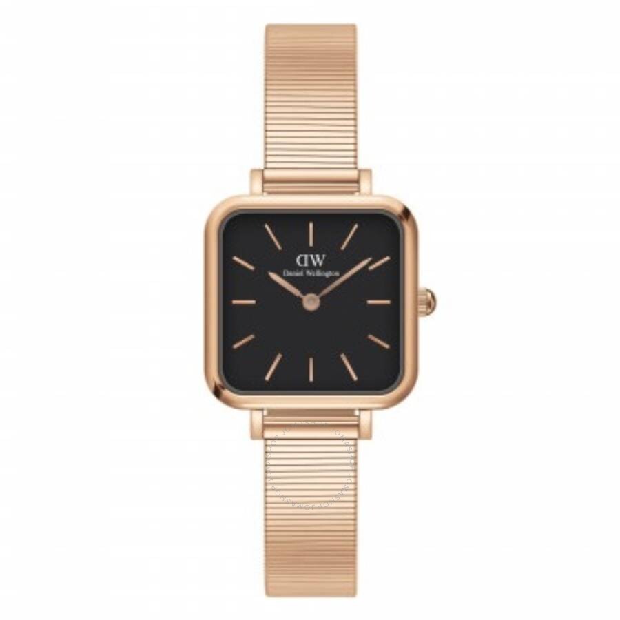 Daniel Wellington Quadro Studio Quartz Black Dial Ladies Watch DW00100518 - Dawson Watches