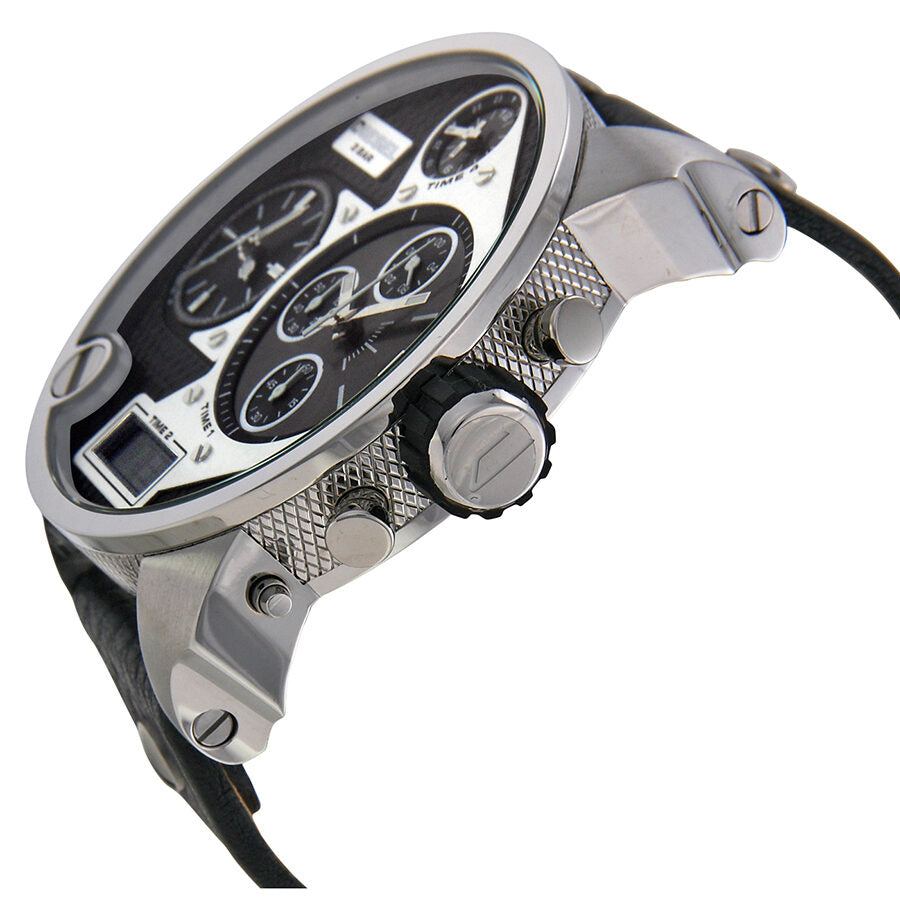 Diesel SBA Analog-Digital Display Leather Chronograph Men's Watch DZ7125