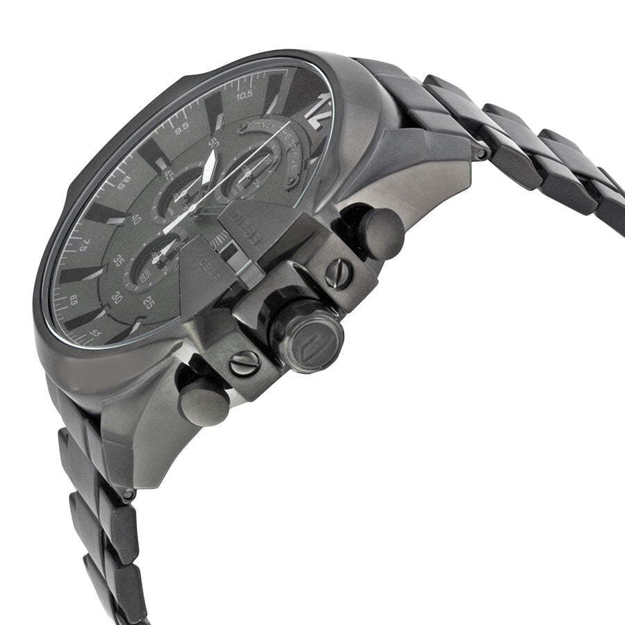 Diesel Mega Chief Chronograph Black Dial Men's Watch DZ4355