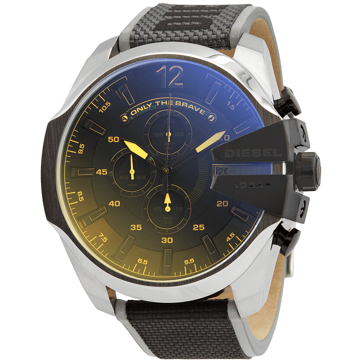 Diesel Mega Chief Quartz Black Iridescent Dial Men's Watch DZ4523