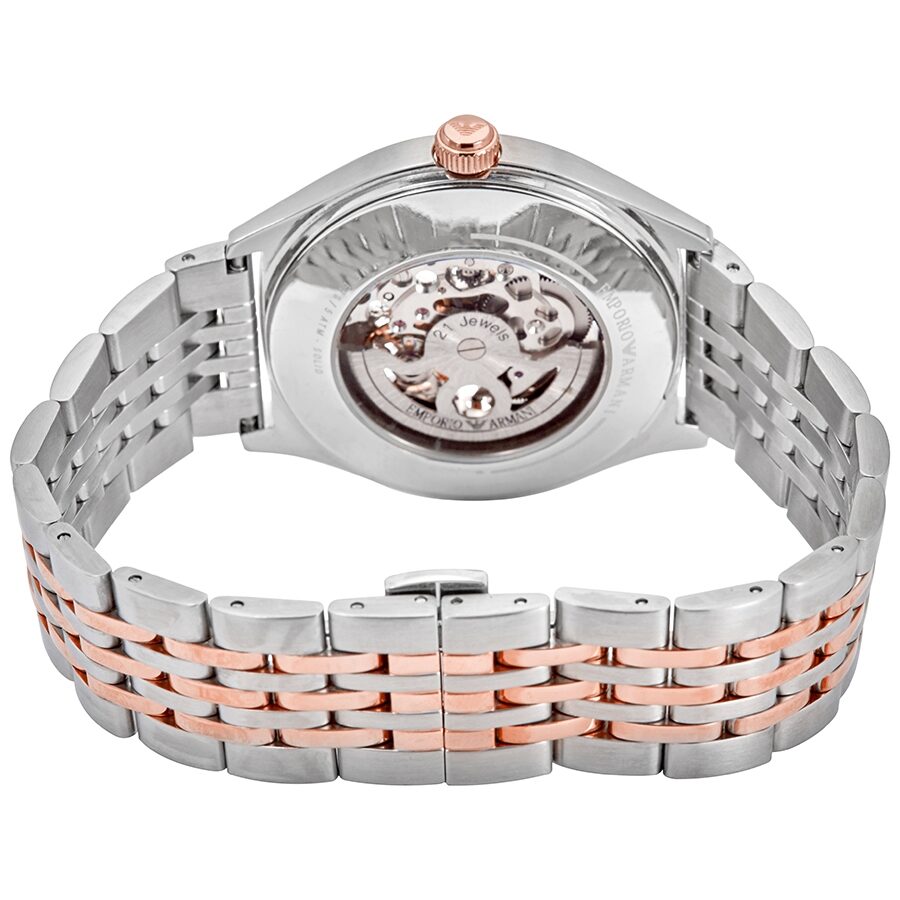 Emporio Armani Automatic Skeleton Dial Two-tone Men's Watch AR60002 - BigDaddy Watches #3