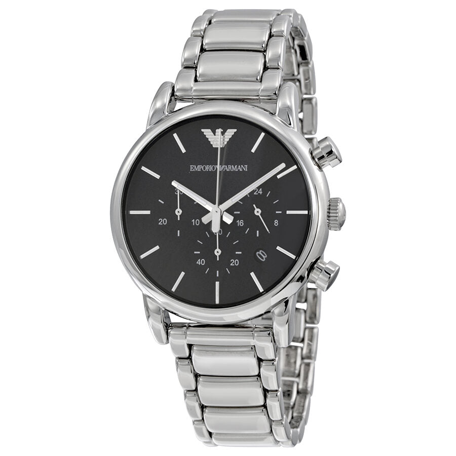 Emporio Armani Chronograph Black Dial Men's Watch #AR1853 - The Watches Men & CO