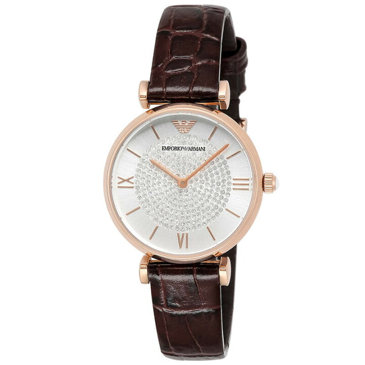 Emporio Armani Gianni T-Bar Crystal Pave Women's Watch AR11269 - The Watches Men & CO