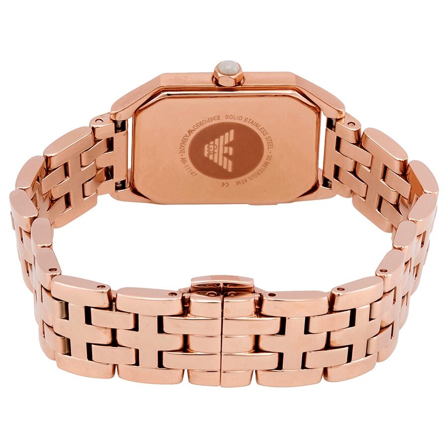 Emporio Armani Giola Quartz White Mother of Pearl Dial Ladies Watch AR11147