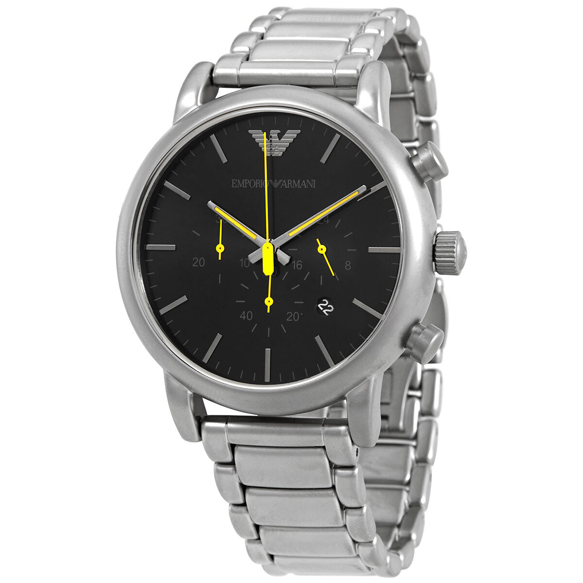 Emporio Armani Luigi Chronograph Quartz Black Dial Men's Watch #AR11324 - Kiwi Watches