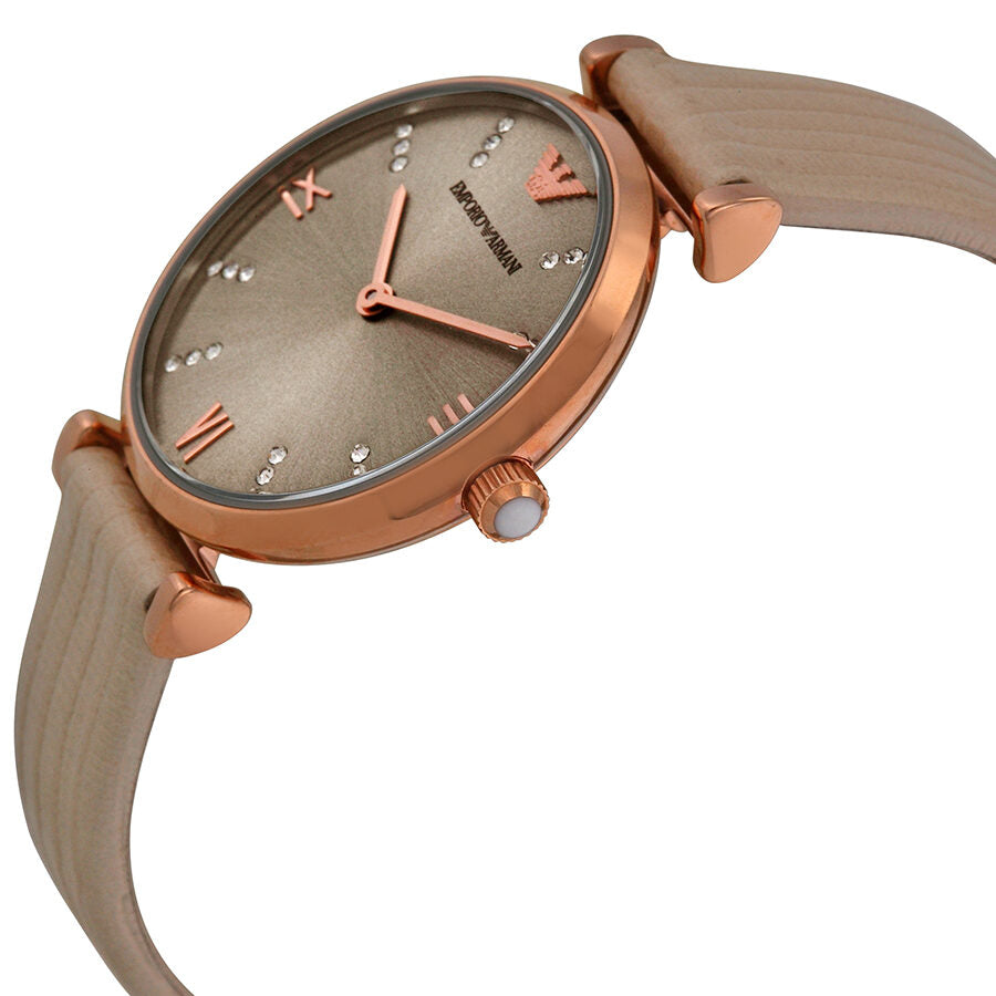 Emporio Armani Retro Warm Grey Dial Ladies Watch AR1681 - BigDaddy Watches #2
