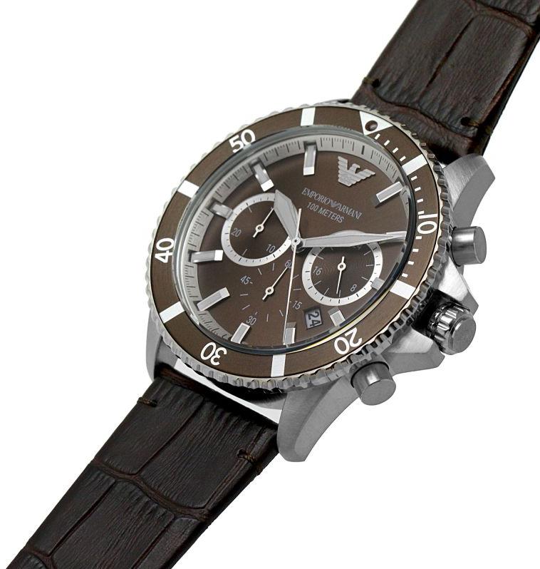 Emporio Armani Chronograph Quartz Brown Dial Men's Watch AR11486