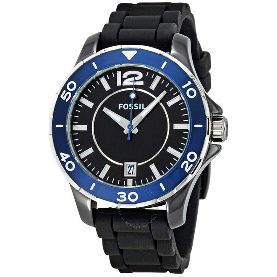 Fossil Black Dial Unisex Watch CE1036 - The Watches Men & Co