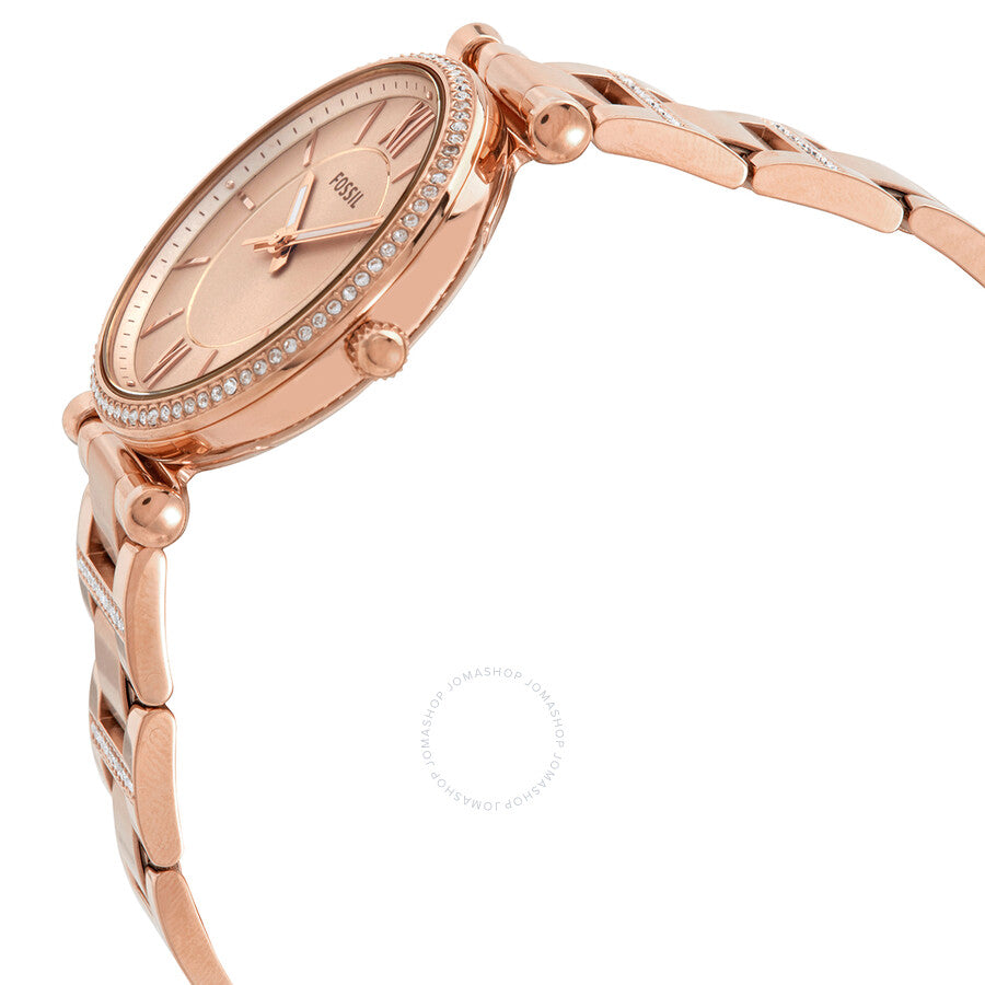 Fossil Carlie Quartz Rose Dial Ladies Watch ES4301 - Dawson Watches #2