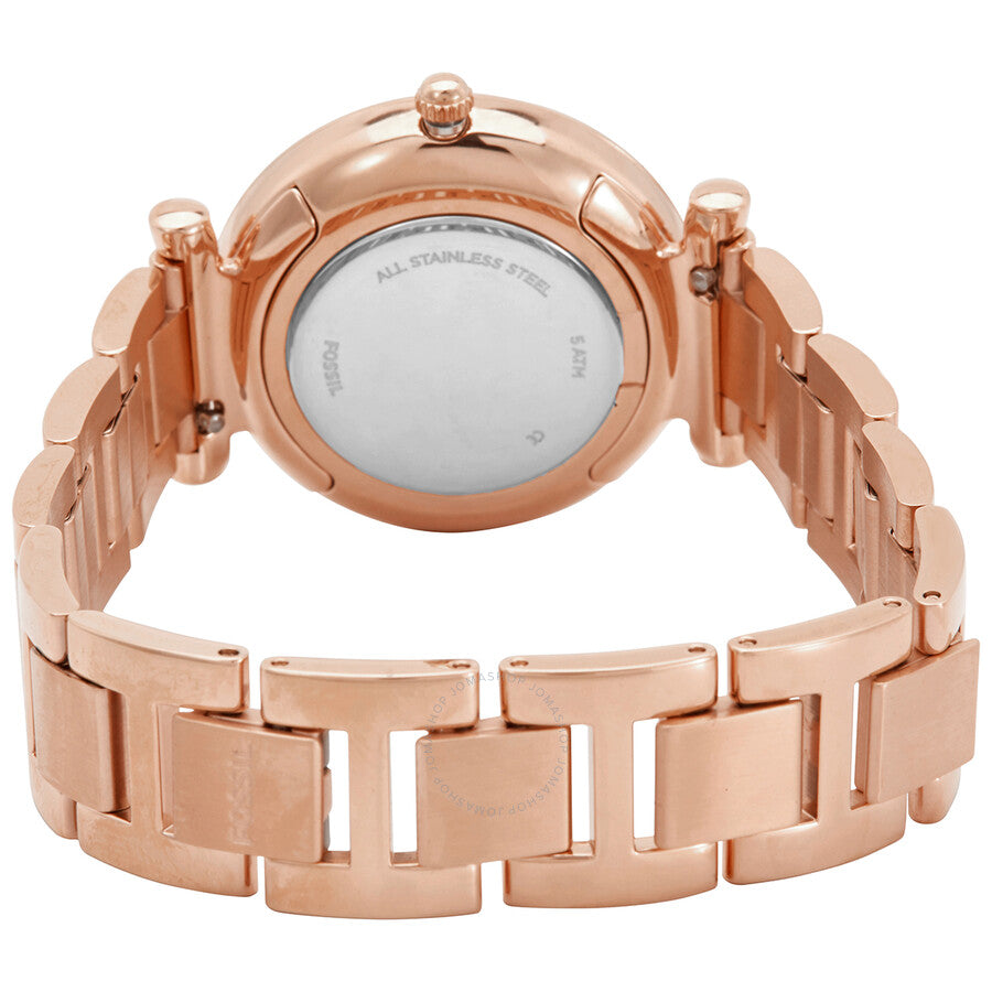 Fossil Carlie Quartz Rose Dial Ladies Watch ES4301 - Dawson Watches #3