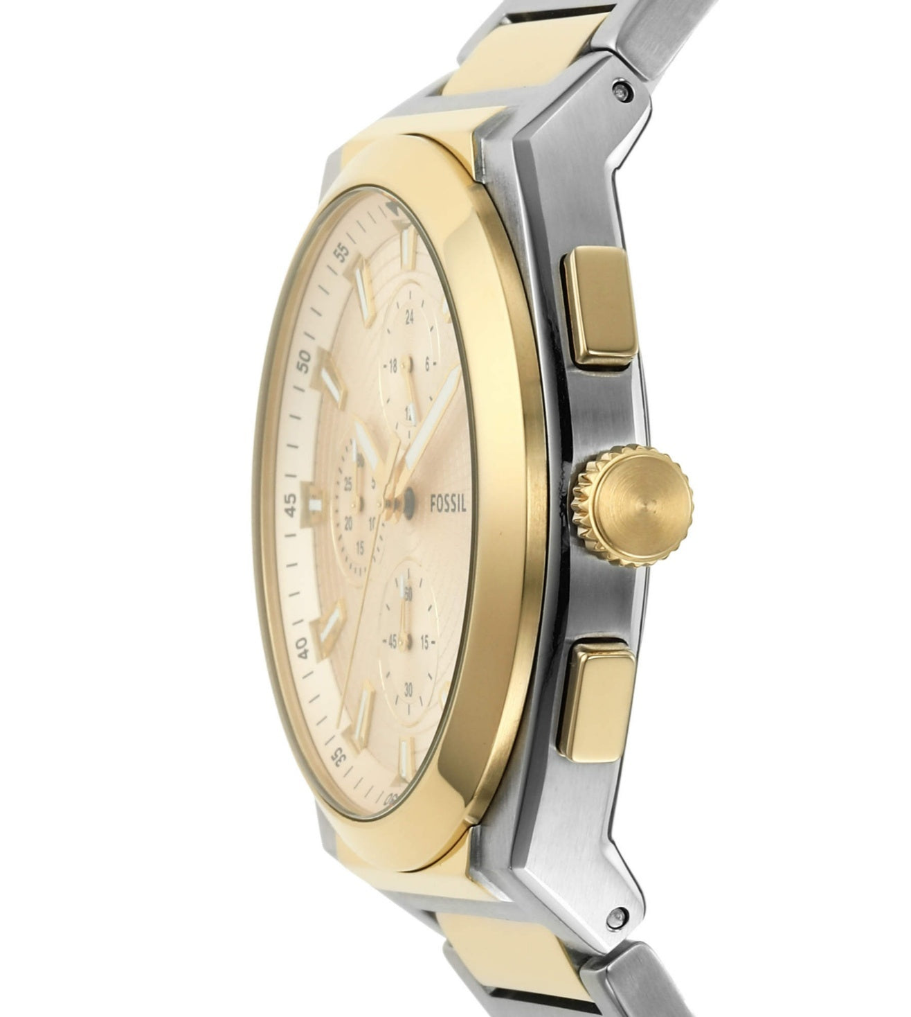 Fossil Everett Chronograph Quartz Cream Dial Men's Watch -FS5796