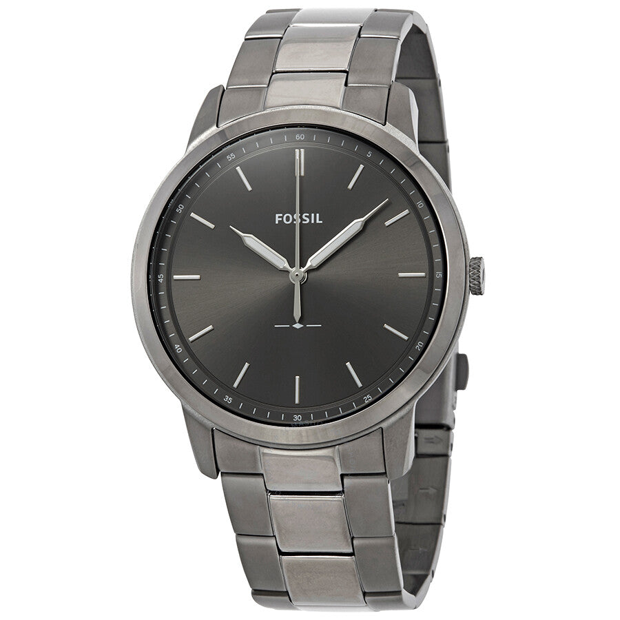 Fossil The Minimalist 3H Grey Dial Two-tone Men's Watch FS5459 - Dawson Watches