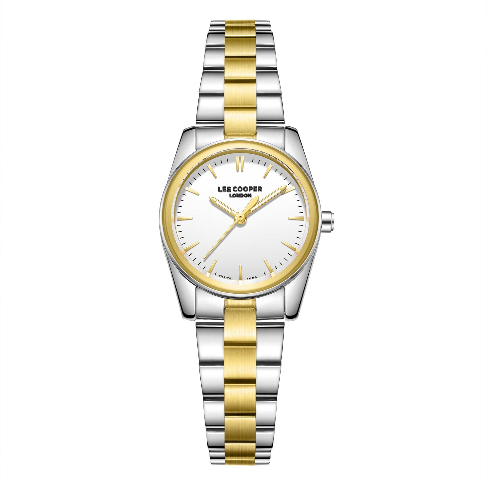 Lee Cooper Sylara White MOP Dial Two Tone Watch - LC08299.230