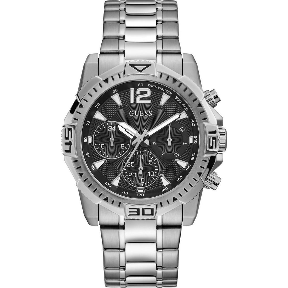 Guess Commander Silver Tone Men's Watch GW0056G1 - Dawson Watches