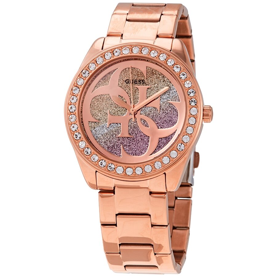 Guess G Twist Quartz Crystal Ladies Watch W1201L3 - BigDaddy Watches