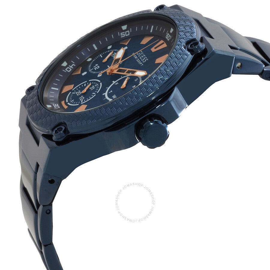 Guess Legacy Quartz Blue Dial Men's Watch W1305G4 - Dawson Watches #2
