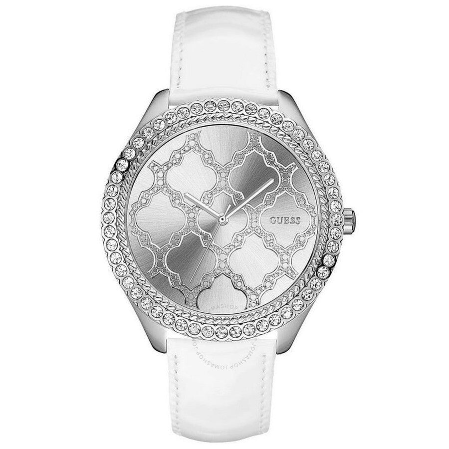 Guess Majestic Quartz Silver Dial Ladies Watch W0579L3 - Dawson Watches