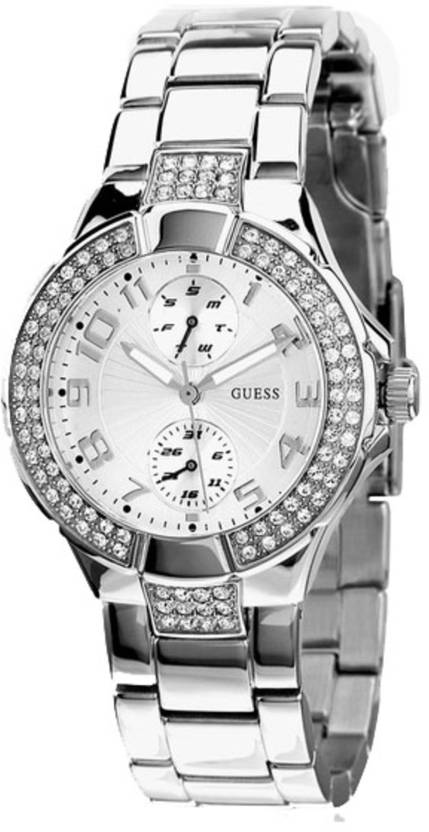 Guess Women's Mini Prism Analog Stainless Steel Women's Watch W12638L1 - The Watches Men & CO