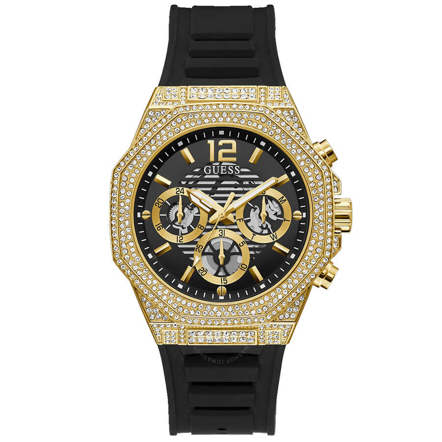 Guess Momentum Black Gold Tone Multi-Function Black Dial Men's Watch GW0518G2 - Dawson Watches