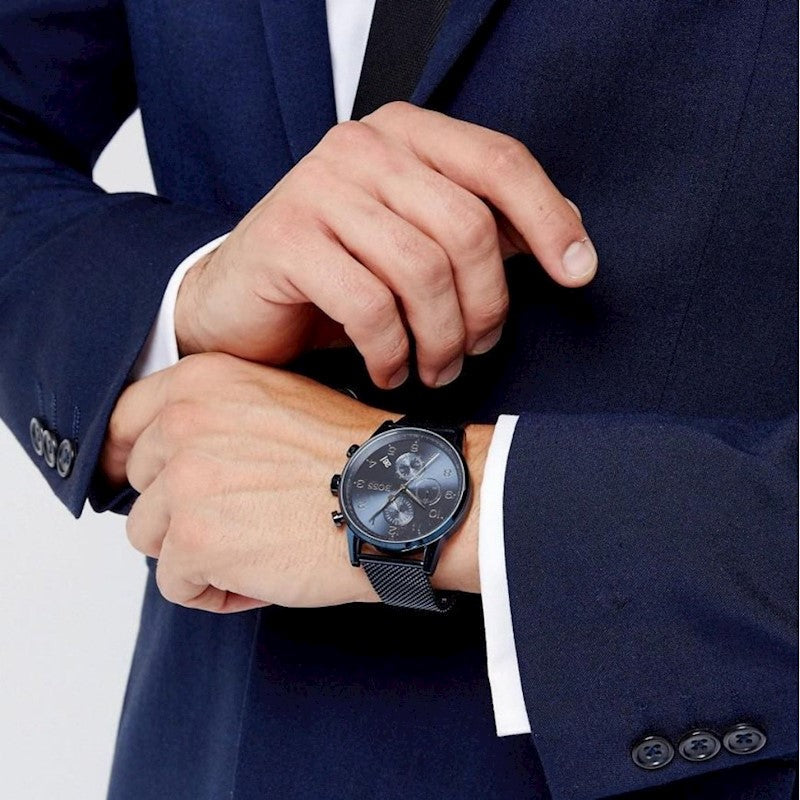 Hugo Boss Navigator GQ Edition Chronograph Men's Watch 1513538 Water resistance: 50 metres Movement: Quartz