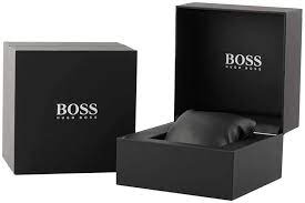 Hugo Boss Horizon Black Dial Gold Tone Band Men's Watch 1513735