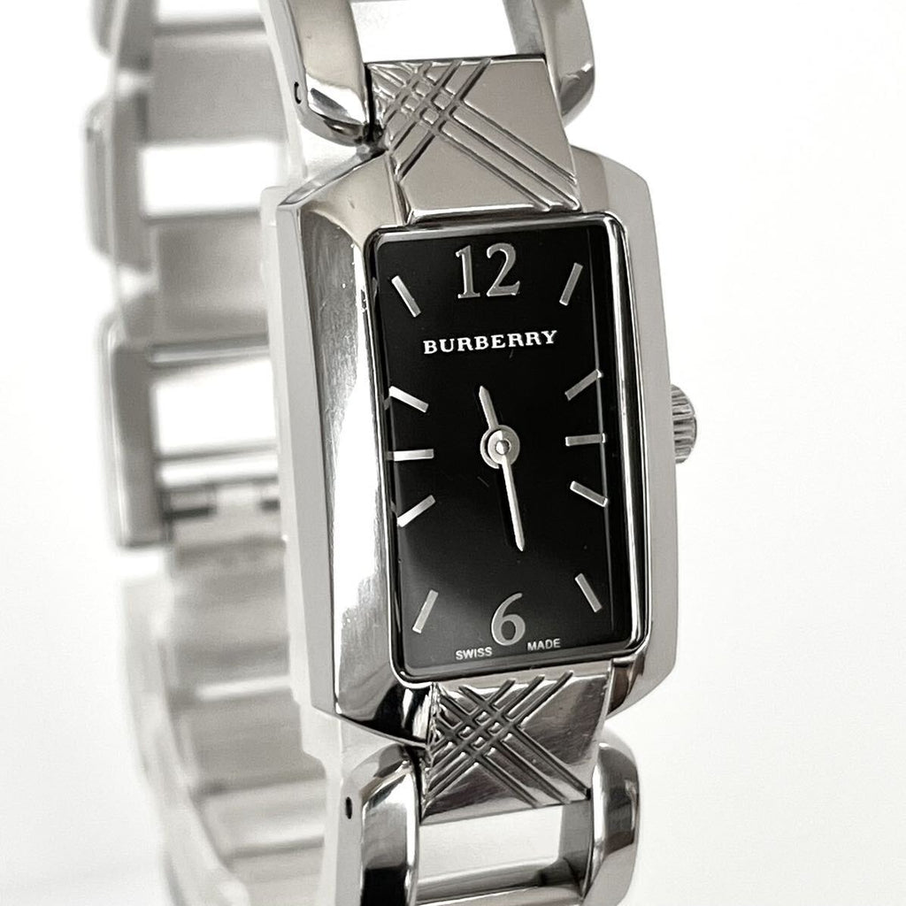 Burberry Signature Quartz Black Dial Silver Steel Strap Watch for Women - BU4210 BU4210 - Image 5