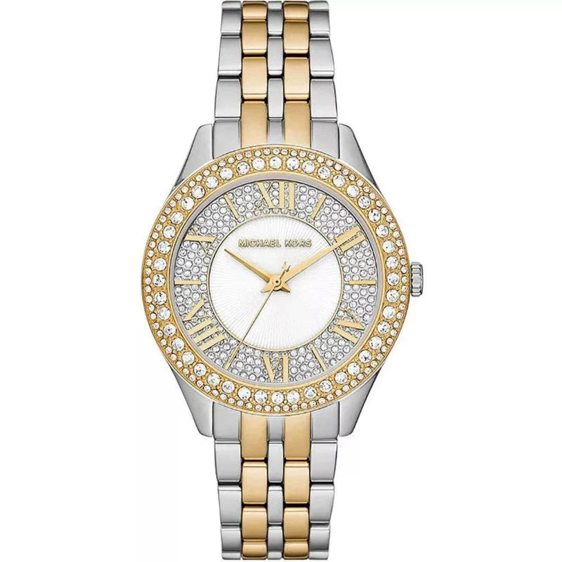 Michael Kors Harlowe Quartz Crystal Silver Dial Ladies Watch MK4811