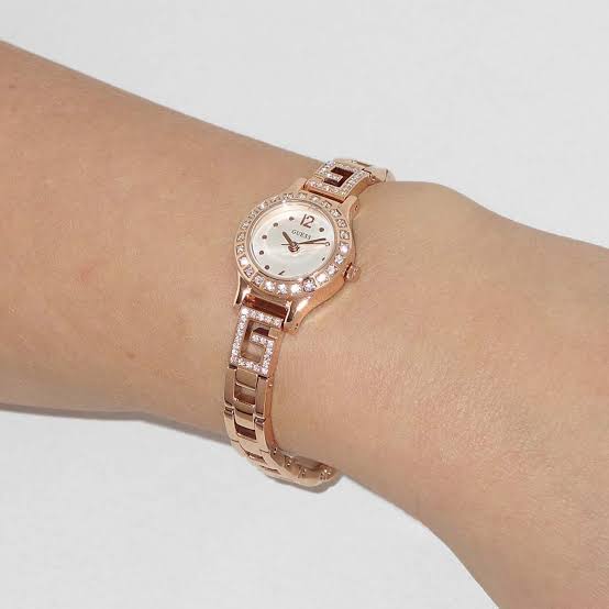 Guess Darling Diamond White Dial Ladies Watch W0411L3