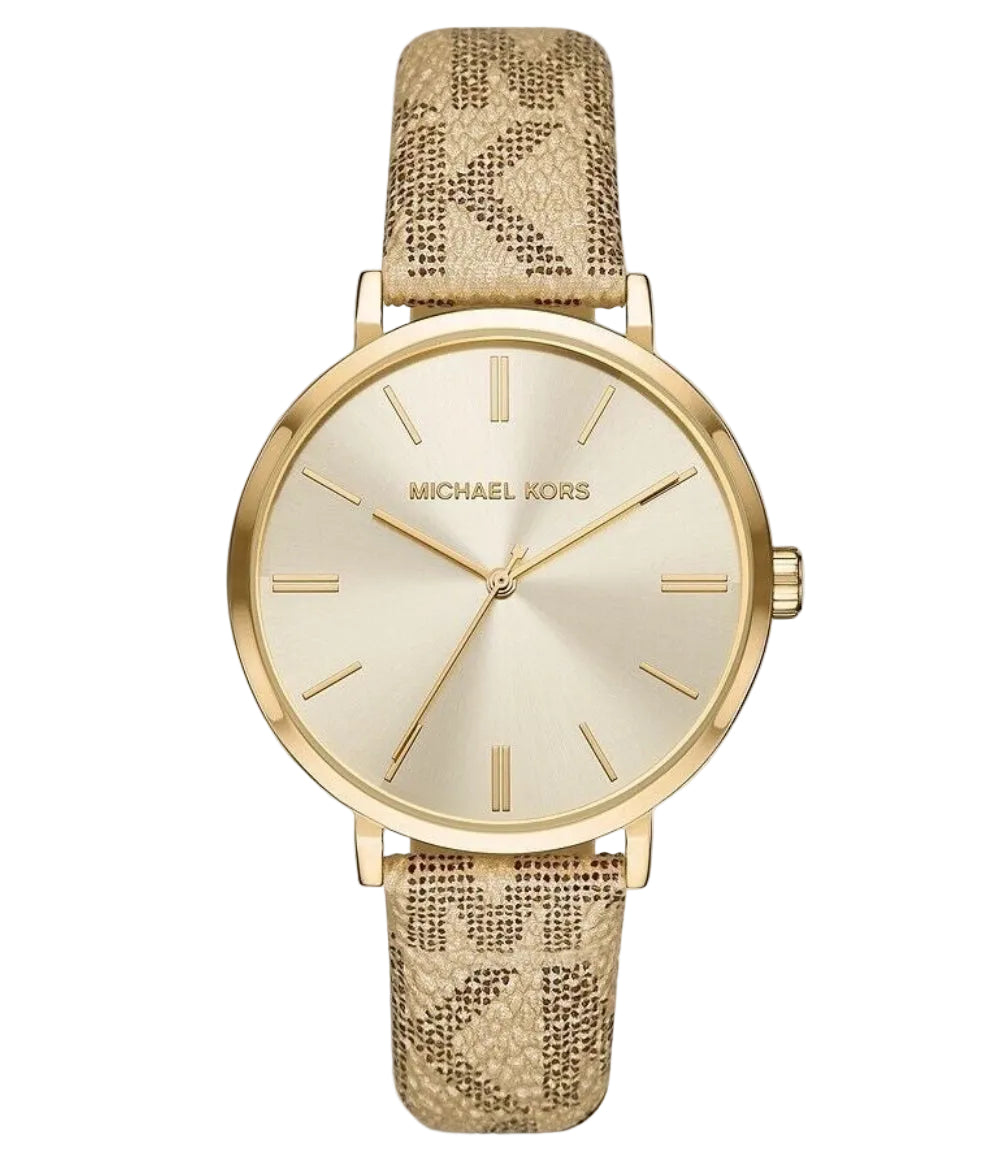 Michael Kors Addyson Gold Dial Gold PVC Women's Watch - MK2952
