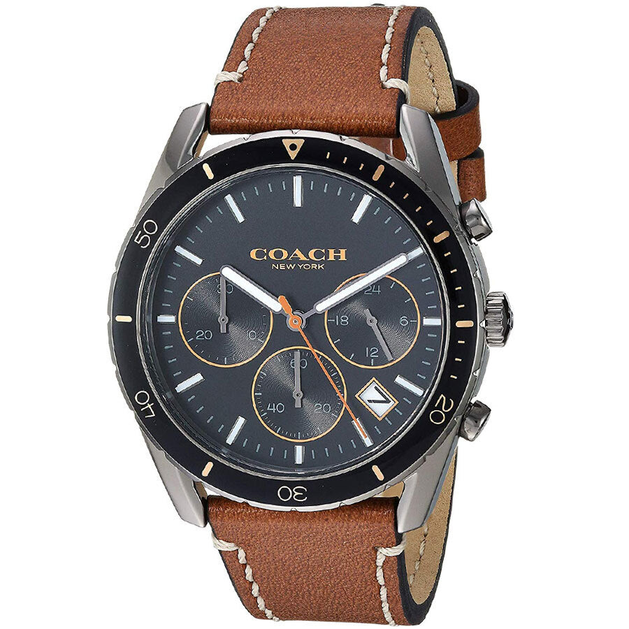 Coach Thompson Brown Leather Strap Men's Watch 14602410 - Dawson Watches