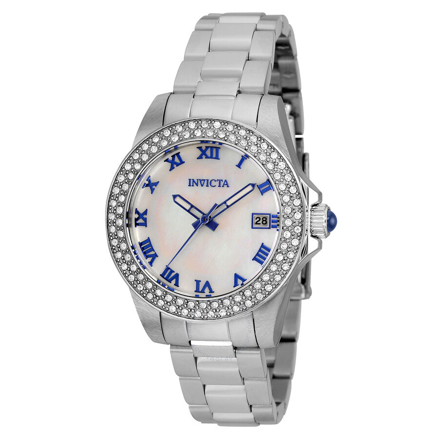 Invicta Angel Mother of Pearl Dial Ladies Watch 36069 - The Watches Men & Co