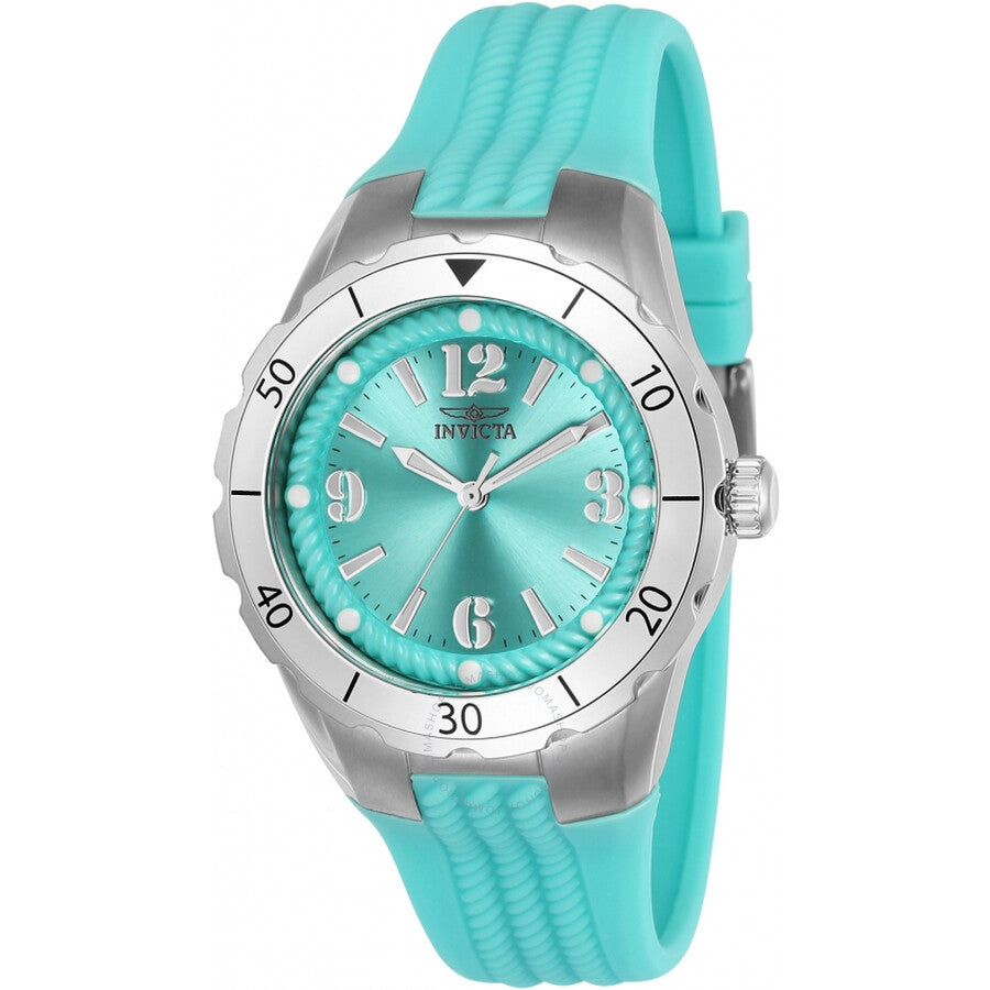 Invicta Angel Quartz Light Blue Dial Ladies Watch 24124 - The Watches Men & Co