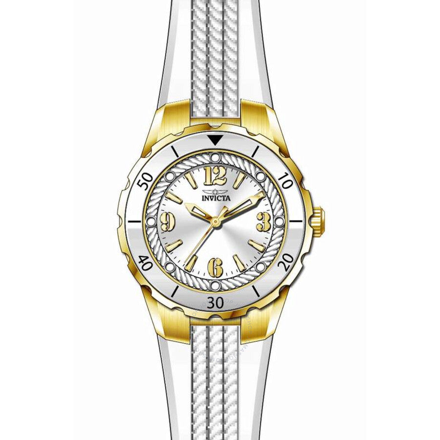 Invicta Angel White Dial White Polyurethane Ladies Watch 17484 17484 - Dawson Watches #2