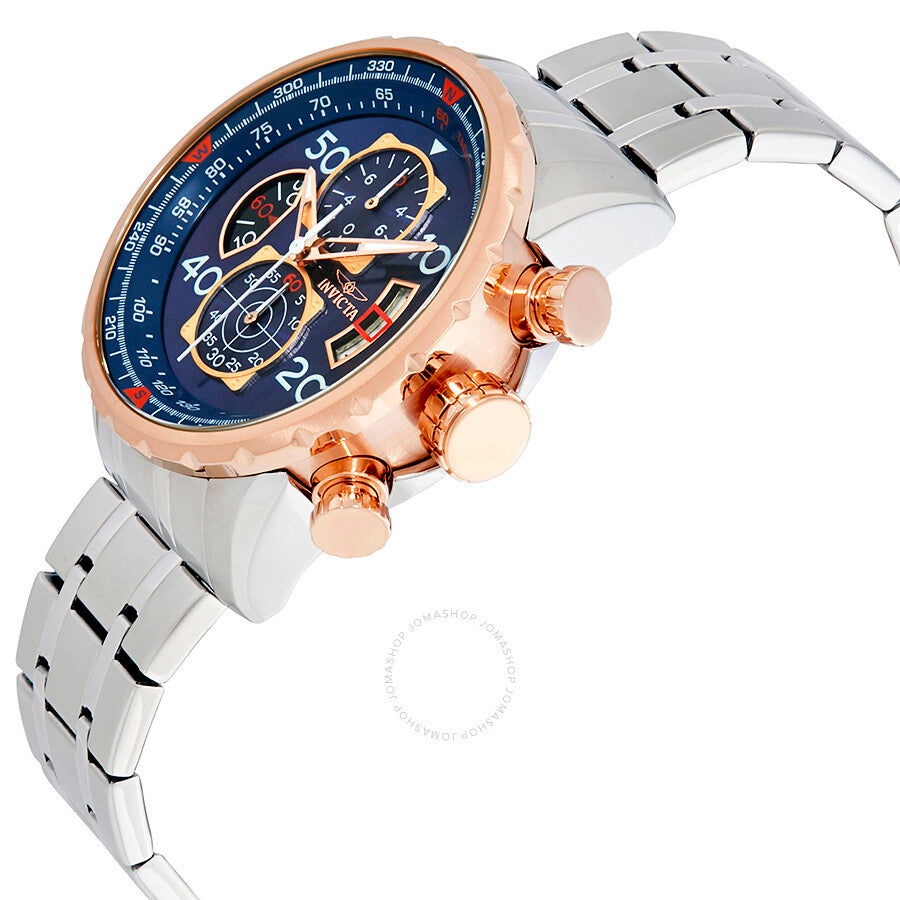 Invicta Aviator Chronograph Blue Dial Men's Watch 17203 - The Watches Men & Co #2